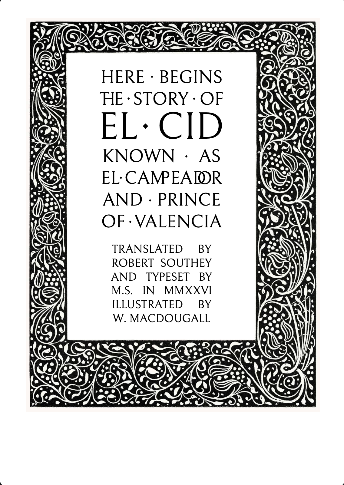 The Chronicle of El Cid
